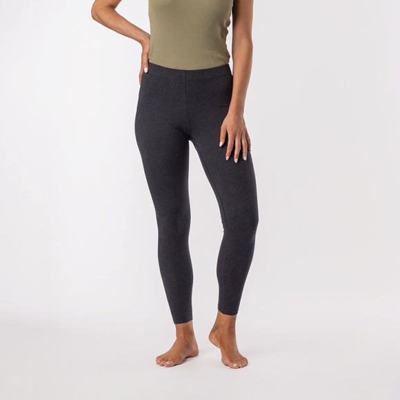 NWT Maggies Organics // Organic Cotton Base Layer Leggings in Heather Grey - Picture 1 of 5